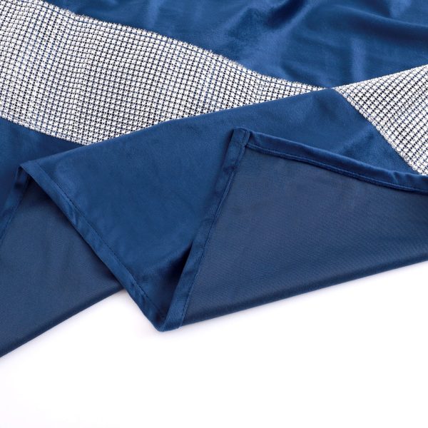 Diamond Stripe Velvet Bed Runners