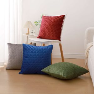 Quilted Velvet Cushion Covers