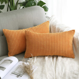 Corn Corduroy 30x50cm Cushion & Cover Set